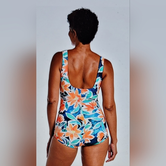 NWT MINIMIZER ADJUSTABLE BOY LEG LINED SWIM BATHING SUIT SLIMMING TUMMY CONTROL - Picture 3 of 16